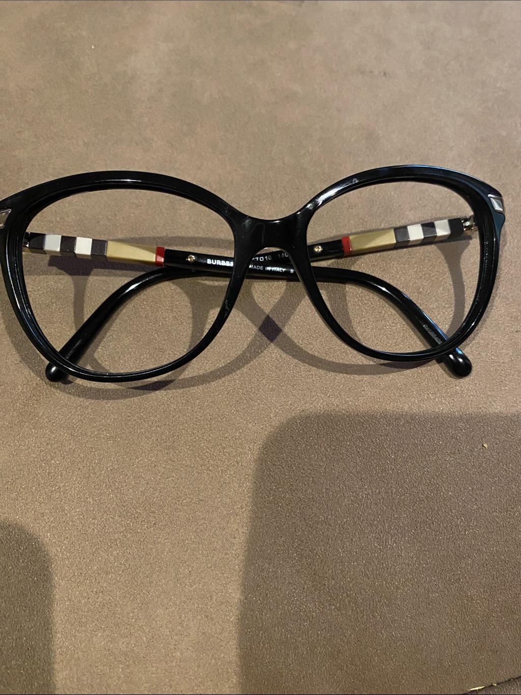 Burberry Black Round-Edge Women's Glasses